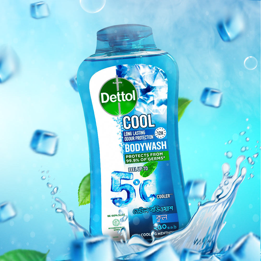 Dettol Cool upto 5°C Cooler Bodywash with 12Hour Long Lasting Odour Protection