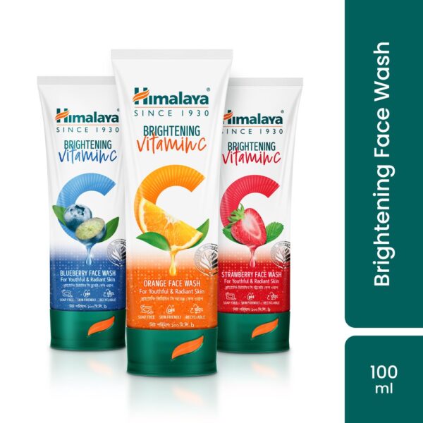 Himalaya Brightening Vitamin C Orange Face Wash-100ml - Image 2